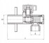 DIAMOND Kutni mini kuglasti ventil s filtrom 1/2"x1/2" ojačani